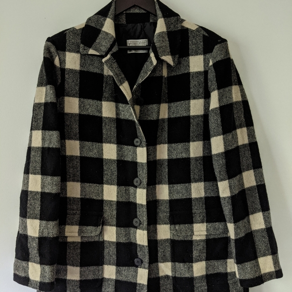 Pendleton buffalo check car coat Medium - Picture 2 of 7